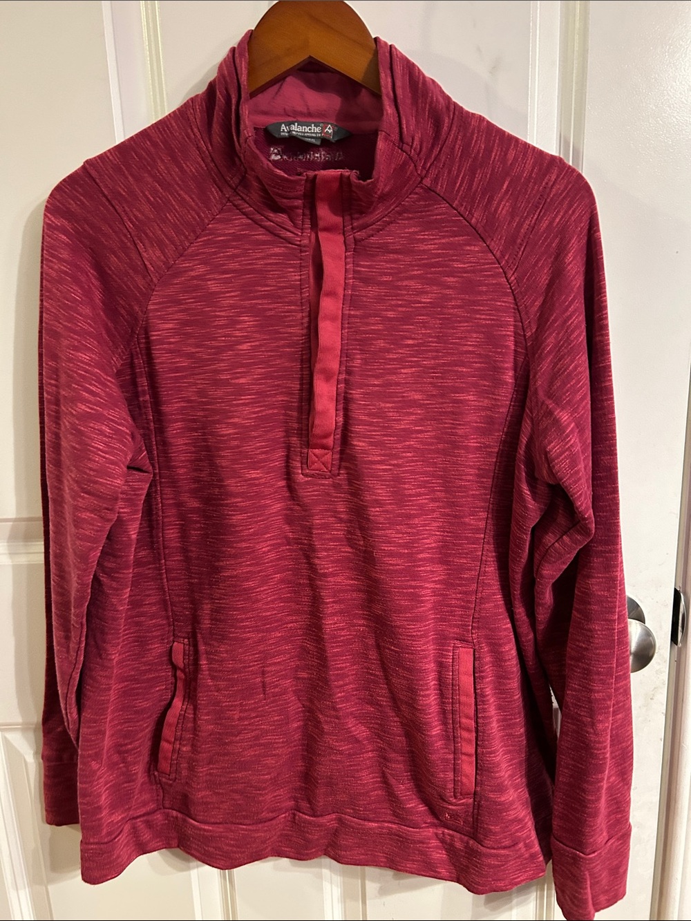 Avalanche Heathered Raspberry Half-Zip Pullover